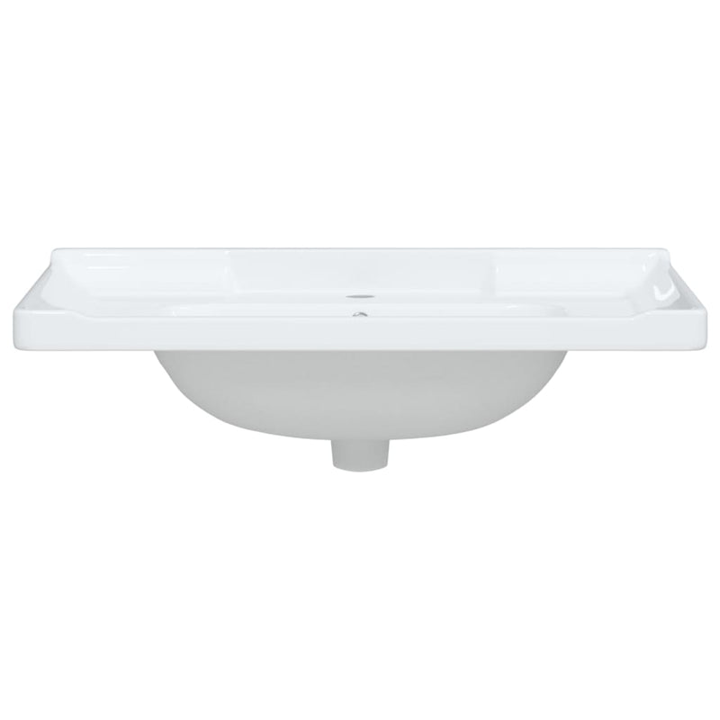 Waschbecken Weiß 81x48x23 cm Rechteckig Keramik