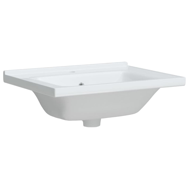 Waschbecken Weiß 61x48x19,5 cm Rechteckig Keramik