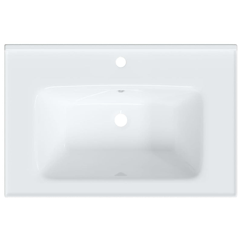 Waschbecken Weiß 71x48x19,5 cm Rechteckig Keramik