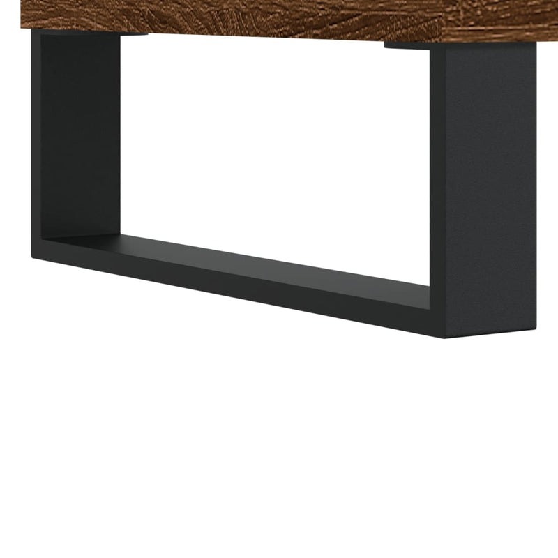 Nachttisch Braun Eichen-Optik 40x40x50 cm Holzwerkstoff