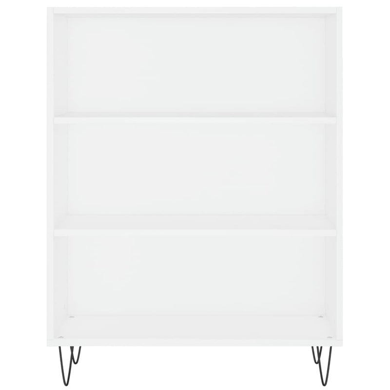 Highboard Weiß 69,5x32,5x180 cm Holzwerkstoff