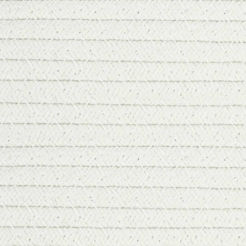 Wäschekorb Grau und Weiß Ø55x36 cm Baumwolle
